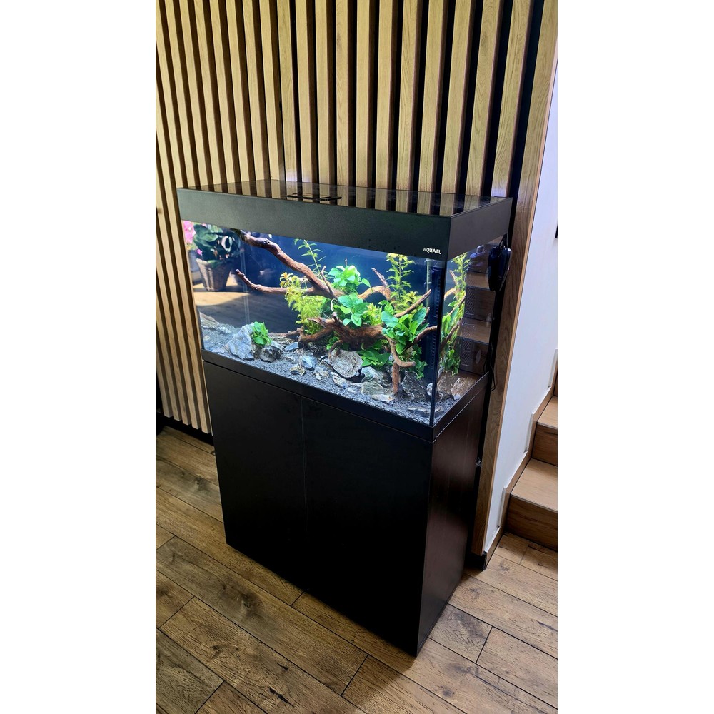 Aquael Zestaw Akwariowy Neo Set 125 Czarny 125L (81x36x51cm) z Filtrem + Grzałką + LED - zdjęcie 16/17